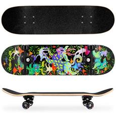 Spokey OLLIE Skateboard 7.75", se sv�t�c�mi prvky ve tm�