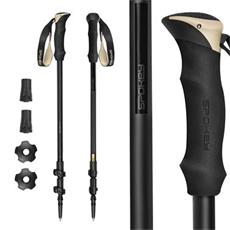 Spokey TRAIL Trekingov� hole, 3d�ln�, �erno-b�ov�