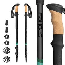 Spokey ZODIAC Trekingov� hole, 3d�ln�, �edo-zelen�