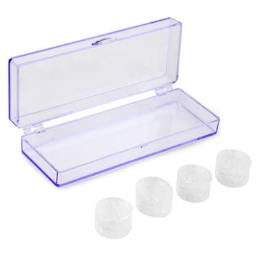 Spokey SHELL �punty do u�� na plav�n�, transparentn�, 4 ks