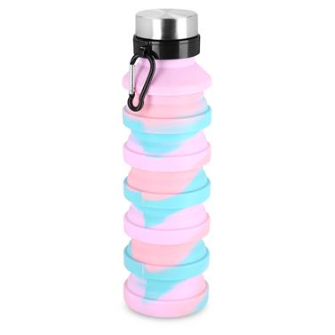 Spokey JUMP Skl�dac� silikonov� l�hev, 550 ml